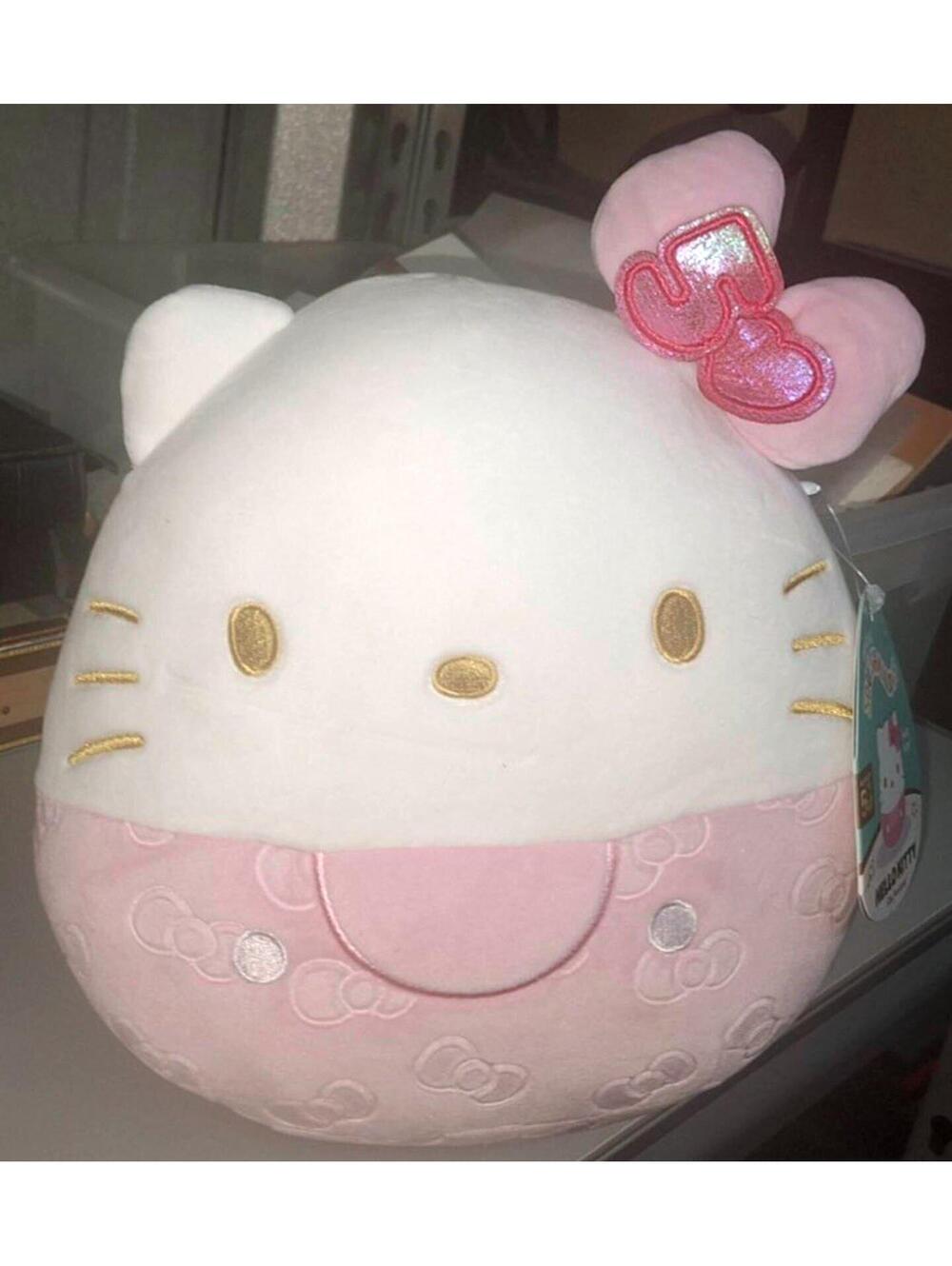 Squishmallows 8" NEW 50th Anniversary Hello Kitty Plush Jazwares Stuffy